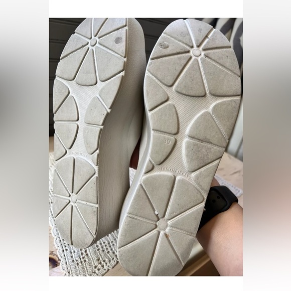 Lemon Jelly Platform Sandals Sunny Slides Size EU39 / US 8.5 Beige - Picture 2 of 8